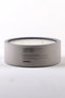 Aberto Design Turn Off The Light Flat Vela Perfumada Cacao Crema Hormigón Parafina Soja 12x4.5 cm Gris